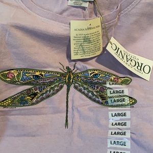 New with tag liberty organic dragon fly tshirt